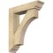 Ekena Millwork Westlake Traditional Rough Sawn Bracket w/ Offset Brace, Douglas Fir, 6"W x 24"D x 28"H BKT0604X24X28WTL01RDF - alternate 1